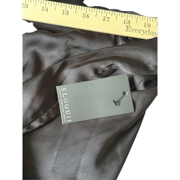 NEW Eloquii Halter Cross Neck Top size 26 Black Blouse - Picture 9 of 12